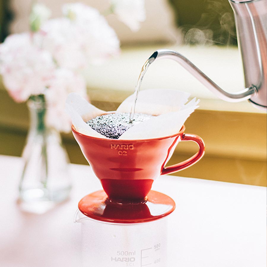 Coffee Dripper V60 02 Ceramic-Red